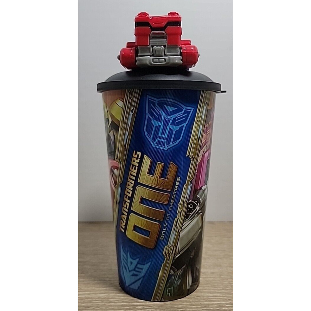 TRANSFORMERS ONE‎ Reusable CUP W OPTIMUS PRIME TOPPER AMC EXCLUSIVE NEW